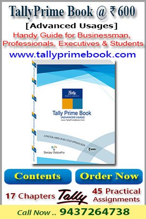 Get.. TallyPrime Book ( Advanced Usage) @ Rs.600