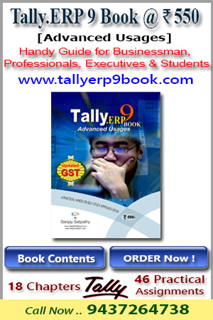 Get.. Tally.ERP9 Book ( Advanced Usage) @ Rs.550